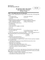 Khoa Kế toán BM : Kiểm toán & Phân tích Đề số 08 ppsx