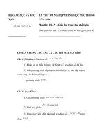 đề thi thử tốt nghiệp trung học phổ thông môn toán 2014 1 (30)