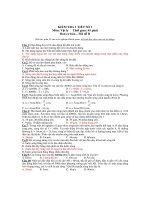 KIỂM TRA 1 TIẾT SỐ 1 Môn: Vật lý - Mã đề B ppsx