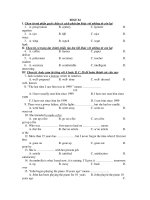 KỲ THI THỬ HSG MÔN ANH VĂN NĂM 2011 - TEST 54 potx