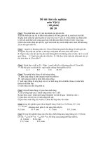 Đề thi thử trắc nghiệm môn Vật lý - Đề 20 pdf