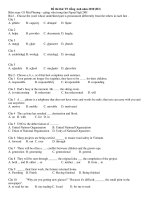 Đề thi thử TN tiếng Anh năm 2010 (Đ3) pdf