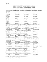 ĐỀ LUYỆN THI TỐT NGHIỆP THPT& ĐẠI HỌC MÔN TIẾNG ANH 12 - ĐỀ 12 docx