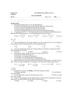 ĐỀ THI HỌC KÌ I MÔN VẬT LÍ - Mã đề: 1204 pptx