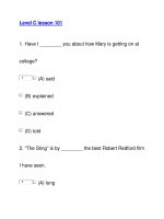 Level C lesson 1011 pot