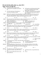 50 câu thi thử phần phản xạ_năm 2011 Môn: vật lý (có đáp án) ppt
