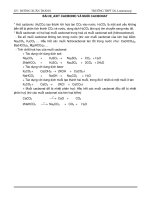 Ôn thi hóa học lớp 9 - BÀI 29_AXIT CACBONIC VÀ MUỐI CACBONAT pdf