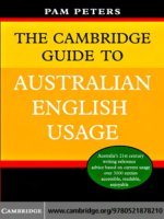 The Cambridge Guide to Australian English Usage phần 1 ppt