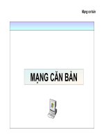 Mạng cơ bản - MẠNG CĂN BẢN pps