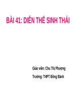 diễn thế sinh thái