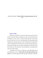 Sáng kiến kinh nghiệm :“Sáng tạo đổi mới trong phương pháp dạy học tích cực” doc