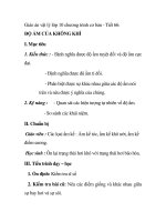 Giáo án vật lý lớp 10 chương trình cơ bản - Tiết 66: ĐỘ ẨM CỦA KHÔNG KHÍ ppt