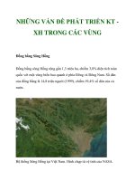 NHỮNG VẤN ĐỀ PHÁT TRIỂN KT XH TRONG CÁC VÙNG_1 pps