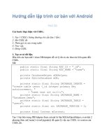 Giáo trình hướng dẫn phân tích hai vòng lặp của mỗi Service,Activity theo phương thức chu kỳ thời gian p4 potx