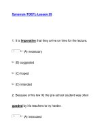 Synonym-TOEFL-Lesson 25 pptx
