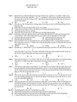 ĐỀ THI MÔN LÝ (MÃ ĐỀ 136) ppsx