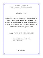 tóm tắt luận án tiến sĩ  nghiên cứu đặc điểm sinh trưởng phát triển, ảnh hưởng của chất điều hòa sinh trưởng và biện pháp khoanh vỏ đến sự ra hoa, đậu quả và năng suất giống vải chín sớm bình khê tại u