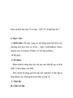 Giáo án hóa học lớp 12 cơ bản – Tiết 35: ôn tập học kỳ 1 pdf