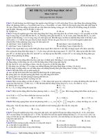 Đề thi tự luyện đại học môn vật lý - 15 pps