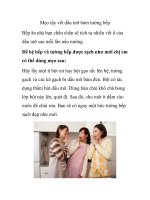 Mẹo tẩy vết dầu mỡ bám tường bếp docx