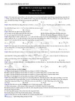 Đề thi tự luyện đại học môn vật lý - 13 ppt