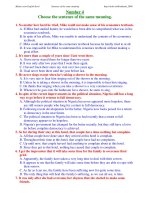 ĐỀ THI THỬ TỐT NGHIỆP MÔN TIẾNG ANH - Number 2 pps