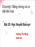 bài 25 học thuyết lamac và học thuyết dacuyn