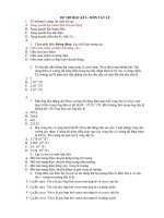 ĐỀ THI HỌC KÌ I – MÔN VẬT LÝ doc