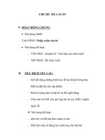 Giáo án mầm non - CHỦ ĐỀ: MÙA XUÂN pps