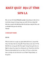 KHÁT QUÁT ĐỊA LÝ TỈNH SƠN LA ppsx