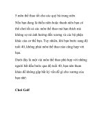 5 môn thể thao tốt cho các quý bà trung niên pps