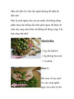 Mùa sấu đến rồi, làm sấu ngâm đường để dành ăn dần nào! pptx