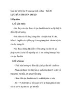 Giáo án vật lý lớp 10 chương trình cơ bản - Tiết 20: LỰC ĐÀN HỒI CỦA LÒ XO docx