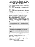 Giáo trình hướng dẫn phân tích điều khiển luồng và tránh tắc nghẽn thông tin theo tiến trình Poisson p1 docx