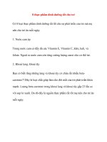 8 thực phẩm dinh dưỡng tốt cho trẻ ppt