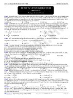 Đề thi tự luyện đại học môn vật lý - 12 pot