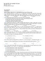 ĐỀ THI THỬ TỐT NGHIỆP NĂM 2011 Môn thi: VẬT LÍ pdf