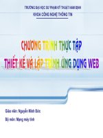 Chương trình thực tập thiết kế và lập trình ứng dụng web doc
