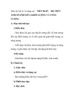 Giáo án Vật lý 12 nâng cao - TIẾT 86-87: HỆ THỨC ANH-XTANH GIỮA KHỐI LƯỢNG VÀ NĂNG LƯỢNG ppt