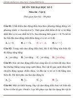 ĐỀ ÔN THI ĐẠI HỌC SỐ 5 Môn thi : Vật lý Trường ĐHSP Hà Nội pdf