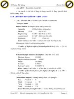 Giáo trình hướng dẫn tổng quan về autocad cách cài đặt và khởi động trong autocad p3 ppsx