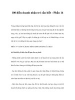 100 điều doanh nhân trẻ cần biết - Phần 14Trong những trường hợp khẩn cấp, potx