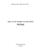 THỰC TẾ TỐT NGHIỆP TẠI CỘNG ĐỒNG NGOẠI part 1 pps