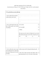 BIỂU MẪU ĐÁNH GIÁ YÊU CẦU, ĐIỀU KIỆN pdf