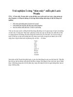 Trải nghiệm ổ cứng 