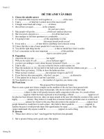 ĐỀ THI ANH VĂN HKII ppsx