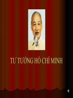 Chương 1: NGUỒN GỐC, QUÁ TRÌNH HÌNH THÀNH VÀ PHÁT TRIỂN, ĐỐI TƯỢNG, NHIỆM VỤ VÀ Ý NGHĨA HỌC TẬP TƯ TƯỞNG HỒ CHÍ MINH pps