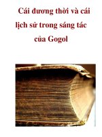 Cái đương thời và cái lịch sử trong sáng tác của Gogol ppt