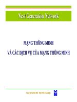 MẠNG THÔNG MINH VÀ CÁC DỊCH VỤ CỦA MẠNG THÔNG MINH ppt