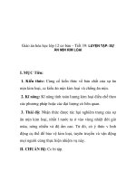 Giáo án hóa học lớp 12 cơ bản – Tiết 39: LUYỆN TẬP: SỰ ĂN MỊN KIM LOẠI pptx